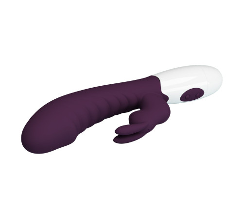 Фиолетовый вибратор-кролик Naughty Bunny - 19,8 см. Фиолетовый вибратор-кролик Naughty Bunny - 19,8 см.