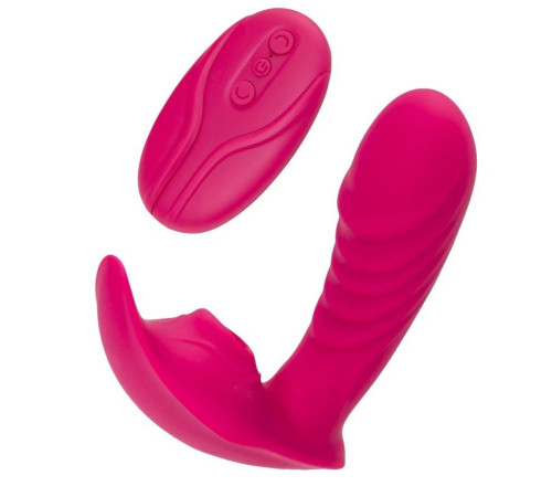 Ярко-розовый стимулятор точки G с вакуум-волновой стимуляцией Shani