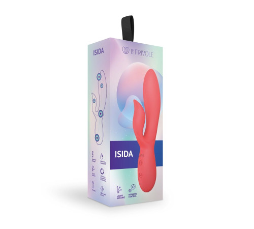 Коралловый вибратор-кролик из силикона Isida - 21 см. Коралловый вибратор-кролик из силикона Isida - 21 см.