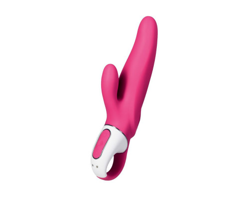 Заказать Ярко-розовый вибратор Satisfyer Mr. Rabbit с клиторальным отростком - 22,1 см. Заказать Ярко-розовый вибратор Satisfyer Mr. Rabbit с клиторальным отростком - 22,1 см.
