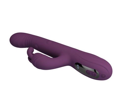 Фиолетовый вибромассажёр-кролик Dee - 23,9 см.