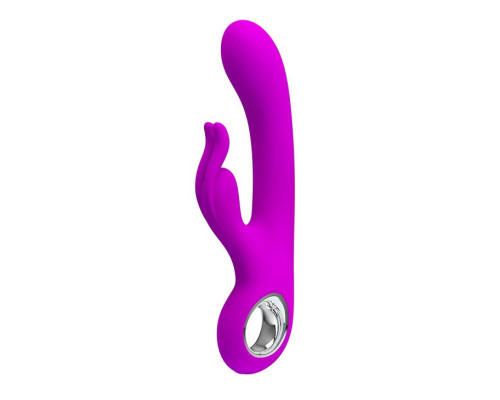 Заказать Лиловый вибромассажер с клиторальным отростком Hot Rabbit - 19 см. Заказать Лиловый вибромассажер с клиторальным отростком Hot Rabbit - 19 см.