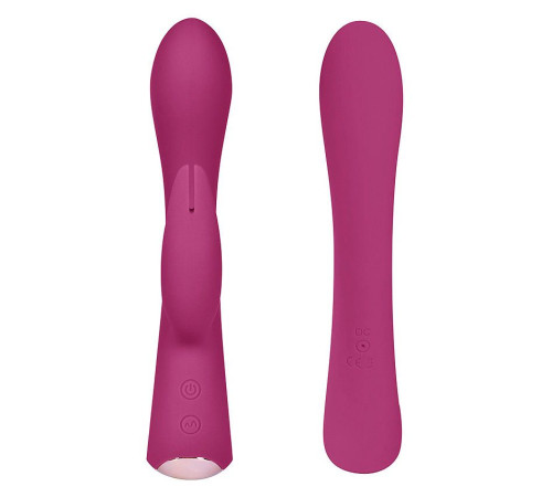 Бордовый вибромассажер-кролик 5 Silicone Bunny Love - 19,1 см. Бордовый вибромассажер-кролик 5 Silicone Bunny Love - 19,1 см.