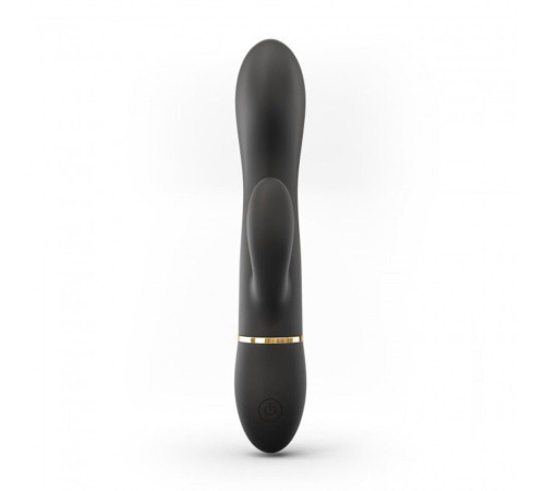 Черный вибратор-кролик Dorcel Glam Rabbit - 21 см.