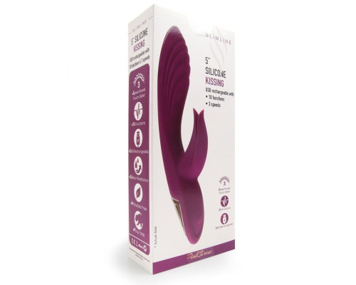 Заказать Сливовый вибратор-кролик 5’’ Silicone Kissing - 20,2 см. Заказать Сливовый вибратор-кролик 5’’ Silicone Kissing - 20,2 см.