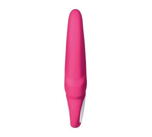 Ярко-розовый вибратор  Satisfyer Mr. Rabbit с клиторальным отростком - 22,1 см.