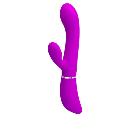 Лиловый вибратор-кролик с подвижной клиторальной щеточкой Clitoris Vibrator - 20,8 см. Лиловый вибратор-кролик с подвижной клиторальной щеточкой Clitoris Vibrator - 20,8 см.