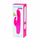Заказать Розовый перезаряжаемый вибратор Rabbit Slimline Curve Rechargeable - 24 см.