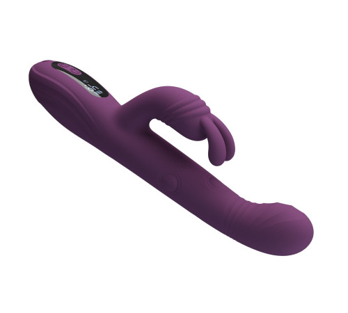 Фиолетовый вибромассажёр-кролик Dee - 23,9 см.