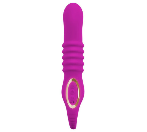 Лиловый вибратор 3 Function Vibrator с функцией фрикций и постукиванием