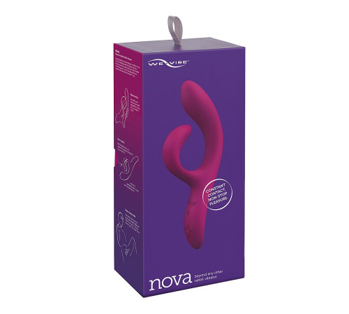 Фиолетовый вибратор-кролик We-Vibe Nova 2 - 20,5 см.
