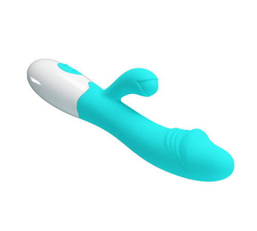 Мятный вибратор-кролик Snappy - 19 см.