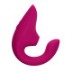 Заказать Малиновый вибромассажер для двойной стимуляции Womanizer Blend