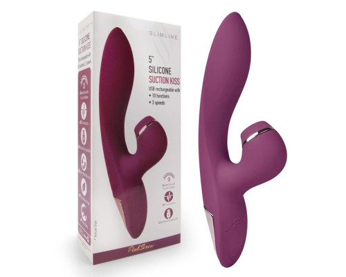 Заказать Сливовый вибратор-кролик с вакуумной стимуляцией 5’’ Silicone Suction Kiss - 20,3 см. Заказать Сливовый вибратор-кролик с вакуумной стимуляцией 5’’ Silicone Suction Kiss - 20,3 см.