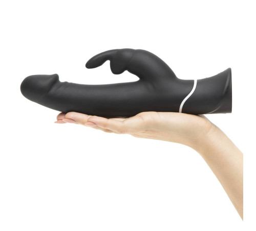 Черный вибратор-кролик Happy Rabbit Realistic Rechargeable Rabbit Vibrator - 25,4 см. Черный вибратор-кролик Happy Rabbit Realistic Rechargeable Rabbit Vibrator - 25,4 см.