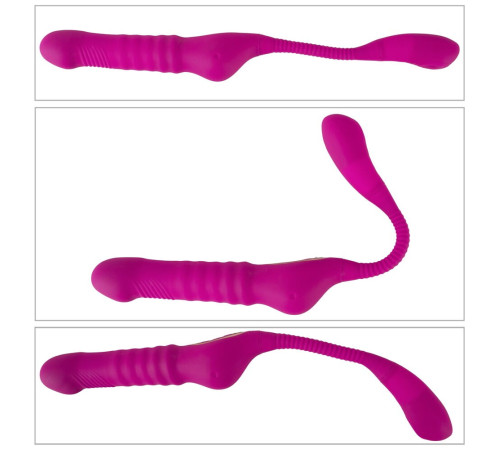 Лиловый вибратор 3 Function Vibrator с функцией фрикций и постукиванием