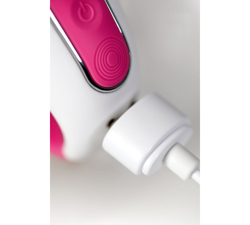 Ярко-розовый вибратор  Satisfyer Mr. Rabbit с клиторальным отростком - 22,1 см.