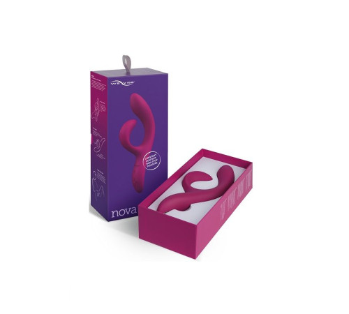Фиолетовый вибратор-кролик We-Vibe Nova 2 - 20,5 см.