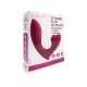 Ярко-розовый вибромассажер с вакуумной стимуляцией клитора