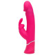 Заказать Розовый вибратор-кролик Realistic Dual Density Rechargeable Rabbit Vibrator - 25,5 см.