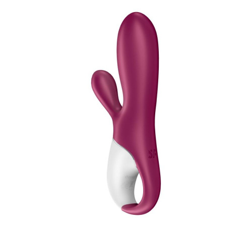 Малиновый вибратор-кролик Hot Bunny с функцией нагрева - 17,5 см. Малиновый вибратор-кролик Hot Bunny с функцией нагрева - 17,5 см.