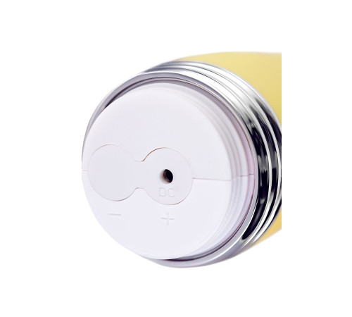 Желтый вибратор-кролик Aster - 22 см.