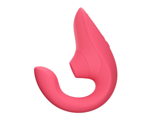 Заказать Розовый вибромассажер для двойной стимуляции Womanizer Blend