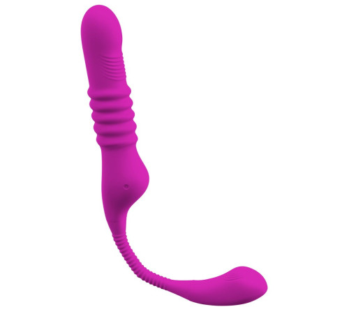 Лиловый вибратор 3 Function Vibrator с функцией фрикций и постукиванием