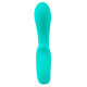Бирюзовый вибратор NAIRA Dual Heads Vibrator - 17,5 см.