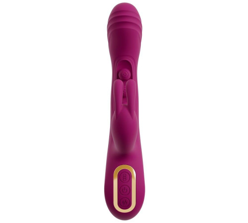 Лиловый вибратор-кролик 2 Function Vibrator Squirting - 22,5 см.