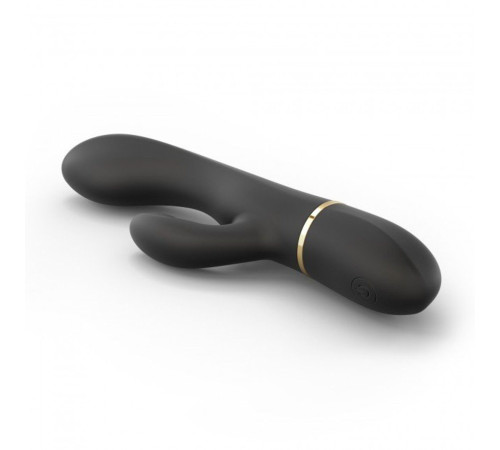 Черный вибратор-кролик Dorcel Glam Rabbit - 21 см.