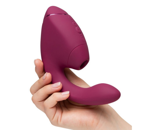 Малиновый двойной стимулятор Womanizer Next Duo