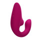 Заказать Малиновый вибромассажер для двойной стимуляции Womanizer Blend