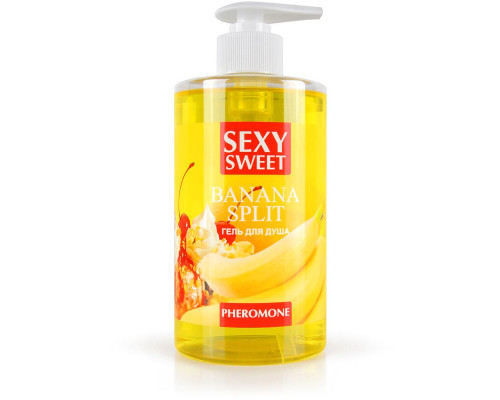 Заказать Гель для душа Sexy Sweet Banana Split с ароматом банана и феромонами - 430 мл.