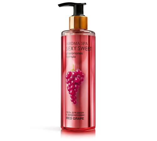 Гель для душа с феромонами и ароматом винограда Red Grape - 200 мл.