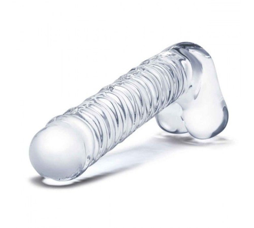 Прозрачный фаллоимитатор 8 Realistic Ribbed Glass Dildo - 20,3 см. Прозрачный фаллоимитатор 8 Realistic Ribbed Glass Dildo - 20,3 см.