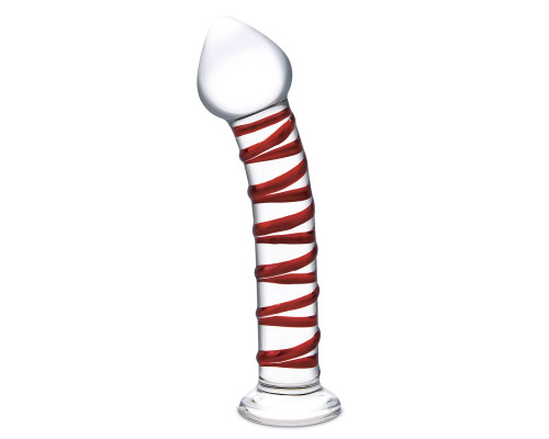 Заказать Стеклянный фаллоимитатор с красной спиралью Mr. Swirly - 20,5 см. Заказать Стеклянный фаллоимитатор с красной спиралью Mr. Swirly - 20,5 см.