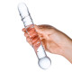 Заказать Стеклянная прозрачная палочка-фаллос Callisto Clear Glass Dildo - 18 см.