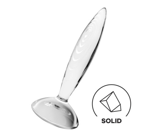 Стеклянный фаллоимитатор Sparkling Crystal - 19 см.