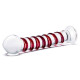 Заказать Прозрачный стимулятор с красной спиралью 10 Mr. Swirly Dildo - 25,4 см.