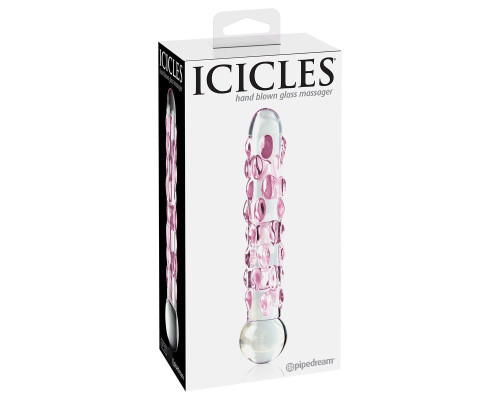 Заказать Стеклянный фаллоимитатор Icicles №7 - 17,8 см. Заказать Стеклянный фаллоимитатор Icicles №7 - 17,8 см.