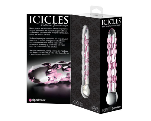 Заказать Стеклянный фаллоимитатор Icicles №7 - 17,8 см. Заказать Стеклянный фаллоимитатор Icicles №7 - 17,8 см.
