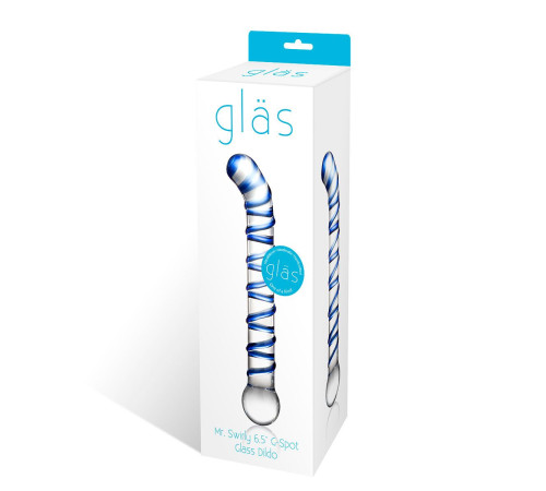 Изогнутый стеклянный фаллос G-Spot Glass Dildo - 17 см. Изогнутый стеклянный фаллос G-Spot Glass Dildo - 17 см.