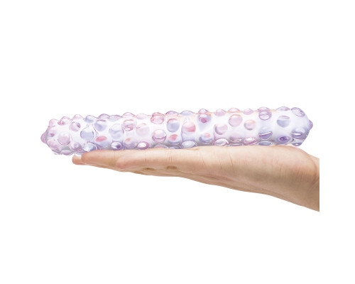 Заказать Фаллоимитатор с массажными точками Purple Rose - 23 см.