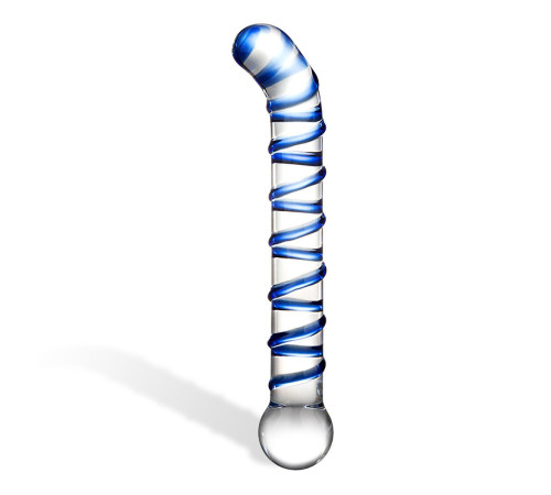 Изогнутый стеклянный фаллос G-Spot Glass Dildo - 17 см. Изогнутый стеклянный фаллос G-Spot Glass Dildo - 17 см.