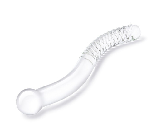 Стеклянный фаллоимитатор 11’’ Glass Pelvic Wand Double Ended - 28 см.