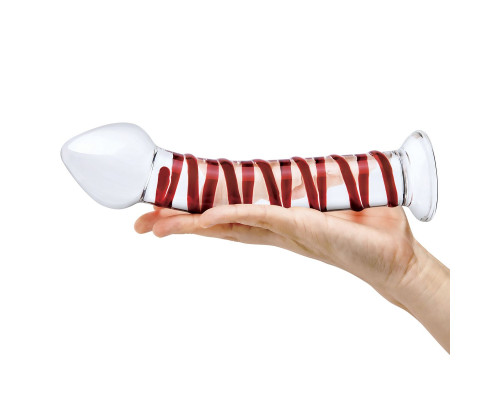 Заказать Стеклянный фаллоимитатор с красной спиралью Mr. Swirly - 20,5 см. Заказать Стеклянный фаллоимитатор с красной спиралью Mr. Swirly - 20,5 см.
