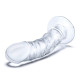 Заказать Стеклянный фаллоимитатор из стекла 7’’ Curved Realistic Glass Dildo With Veins - 15,9 см.