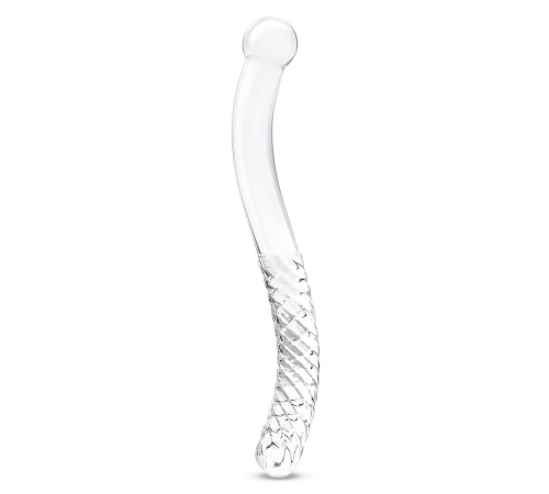 Стеклянный фаллоимитатор 11’’ Glass Pelvic Wand Double Ended - 28 см.