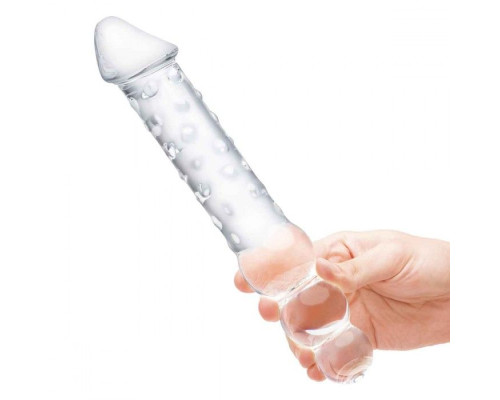 Заказать Прозрачный двухсторонний стимулятор 12  Double Ended Dildo - 28 см.